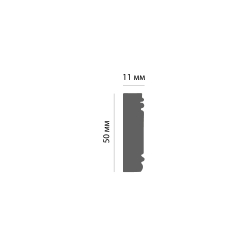 2M 156-57/40 Молдинг ДМ(50*11*2000 мм)