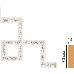 Декоративный угловой элемент DECOMASTER 157-3-60 (300*300мм)