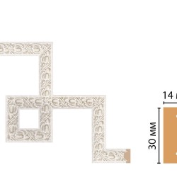 Декоративный угловой элемент DECOMASTER 157-3-19D (300*300мм)